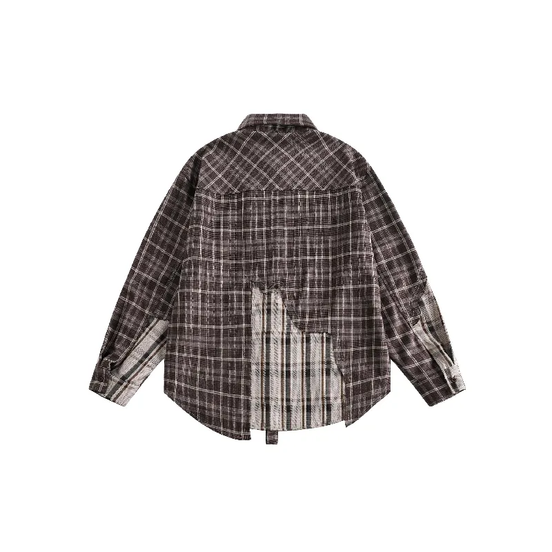Retro Loose Cotton Polyester Blend Shirt-1