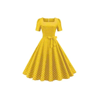 Retro Elegant Four Way Stretch Fabric Dress Women