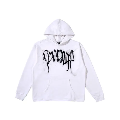 High Street Hip-Hop Loose Fleece-Lined Keel Skull Hoodie