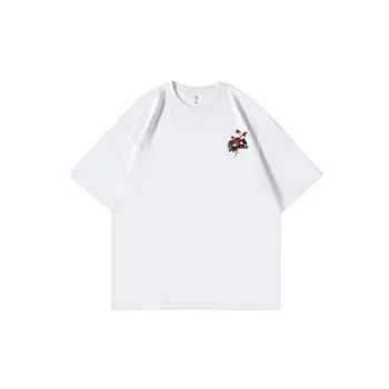 Vintage Rose printed Loose Half sleeved T shirt