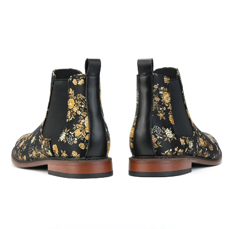 Retro Embroidery Chelsea Boot-2