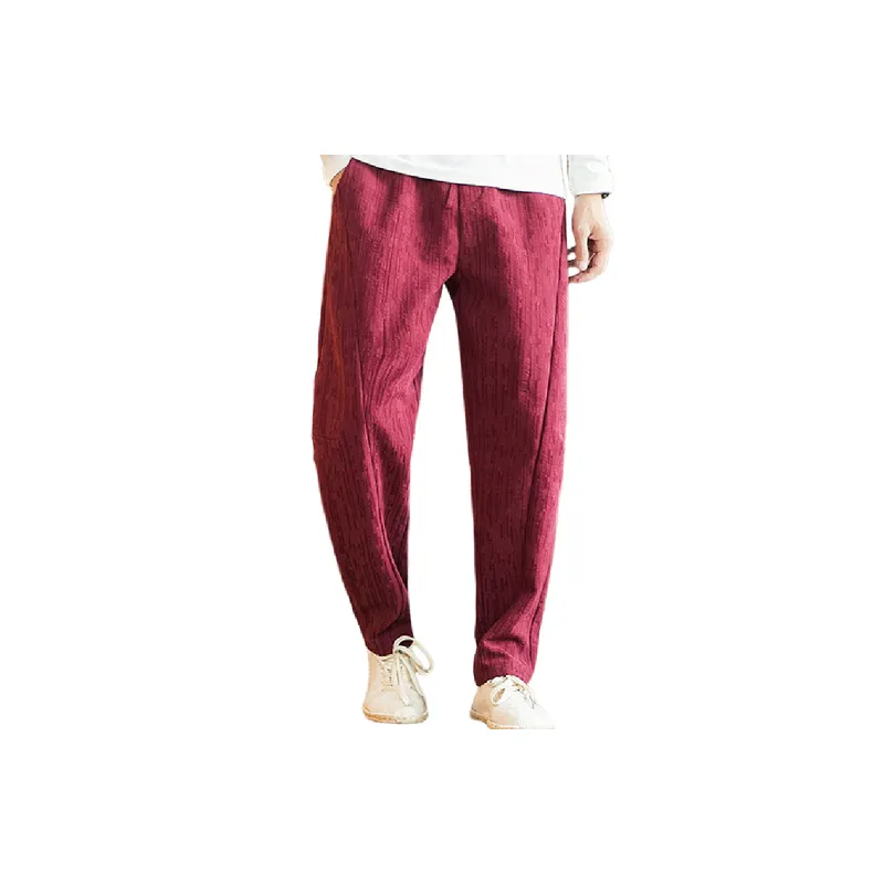 Simple Retro Casual Pants-2