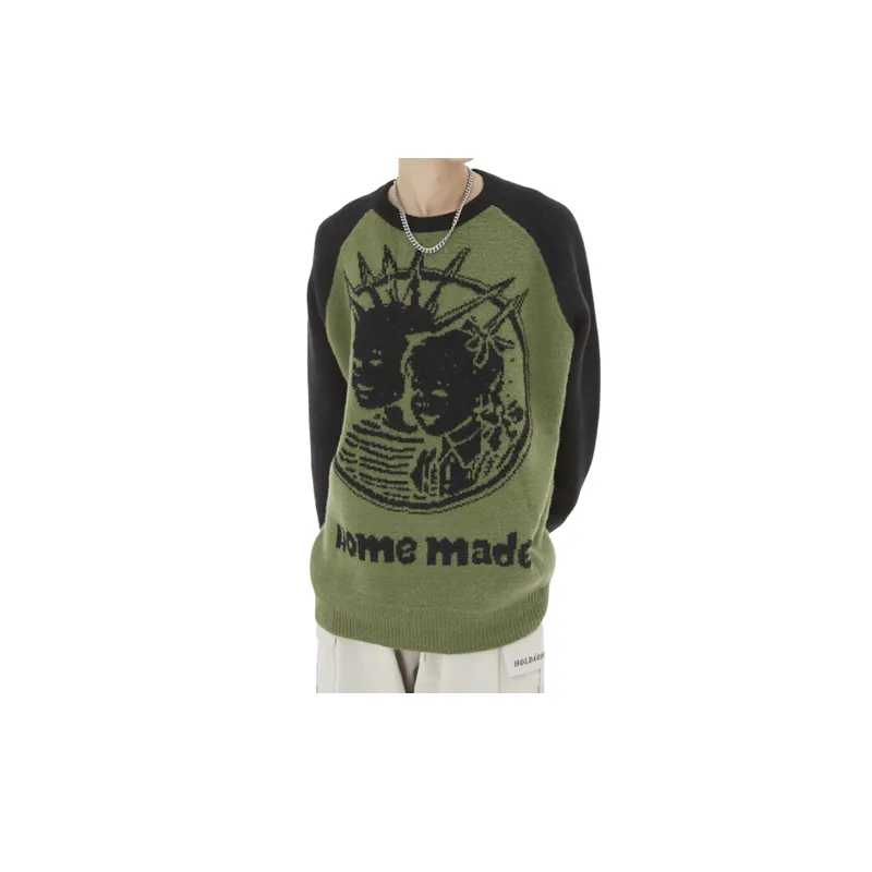 Street Loose Polyester Sweater-2