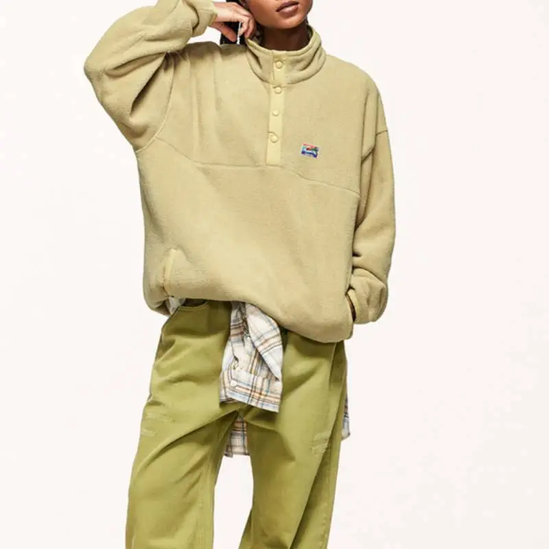Warming Loose Polyester Sweatshirt-2