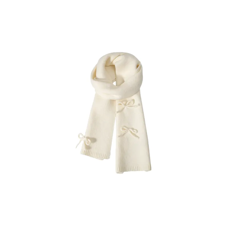 Cute Bow Knit Scarf-10