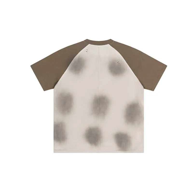 Preppy Contrast Color Cotton T Shirt-1