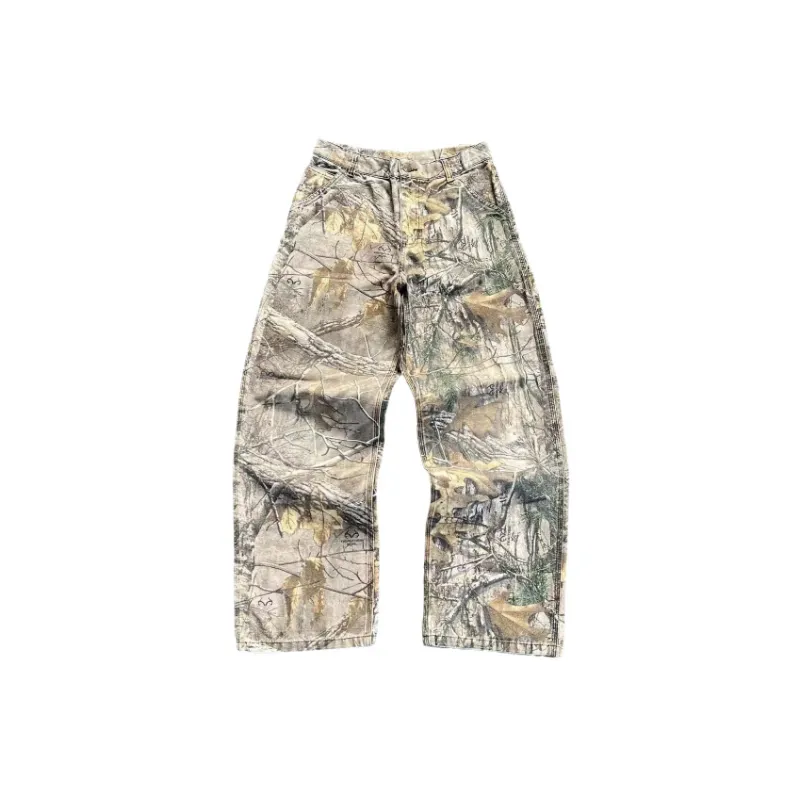 Retro Washed Loose Cargo Pants