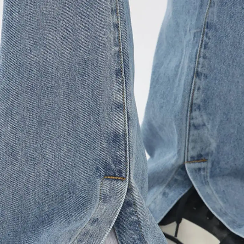 Loose Straight Leg Jeans-4