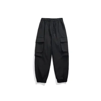 Retro Loose Blended Synthetic Fabrics Cargo Pants