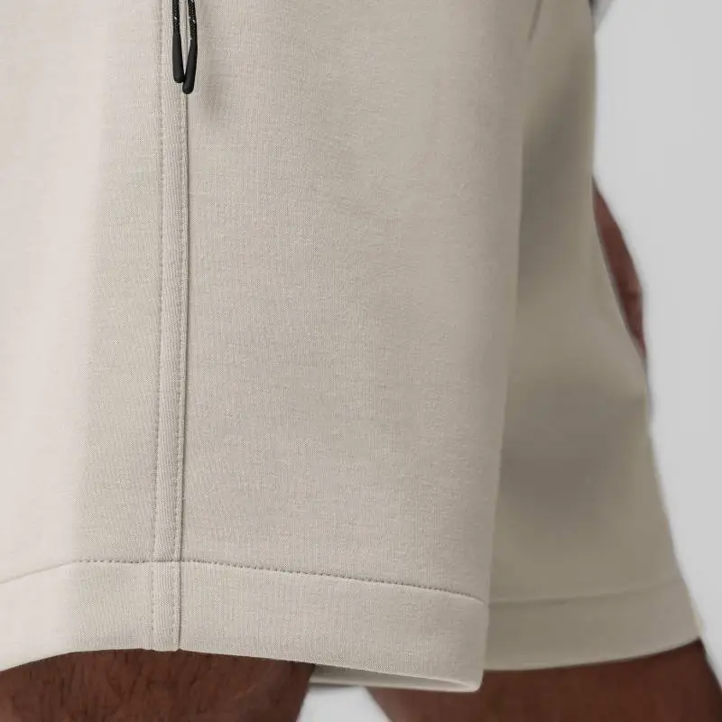 Sporty Plain Cotton Blended Fabric Casual Shorts-7