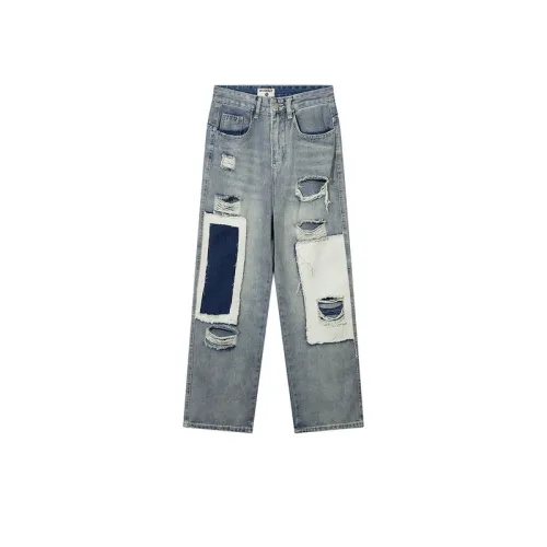 Ins Street Loose Street Trendy Washed Old Casual Pants