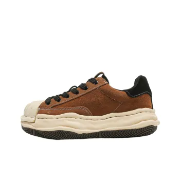 Retro Brown Shell Head Dissolved Shoes
