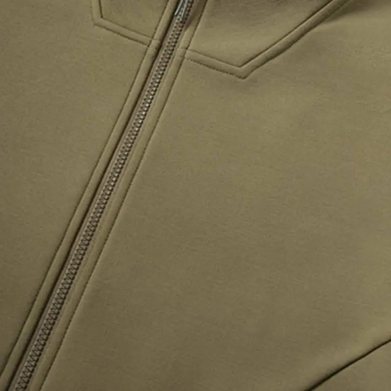 Basics Simple 100% Polyester Velvet Jacket-4