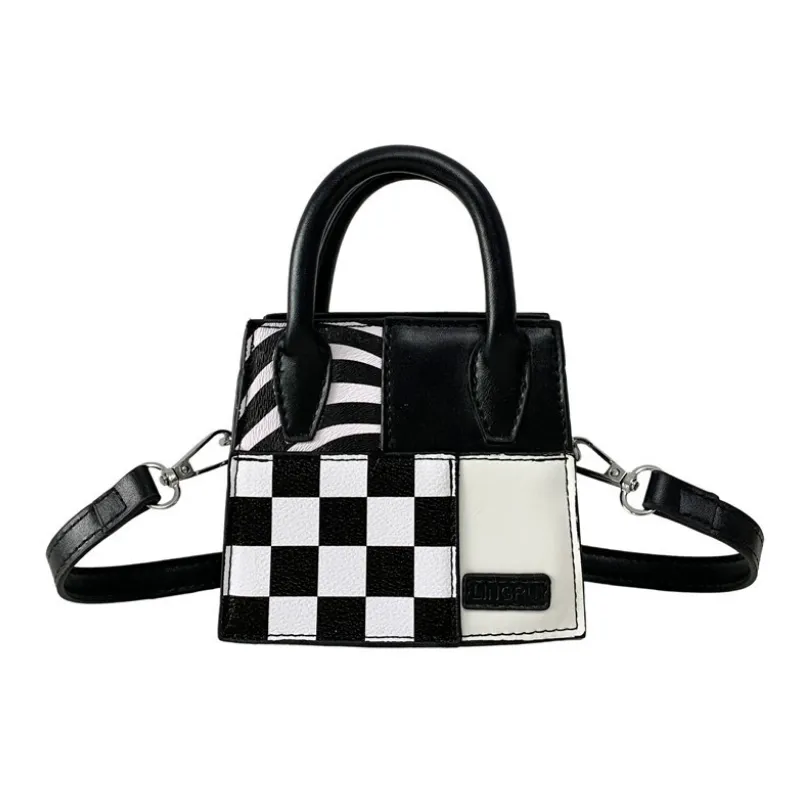 Casual Plaid Handbag-0