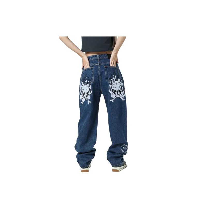 Funky Straight Leg Jeans-1