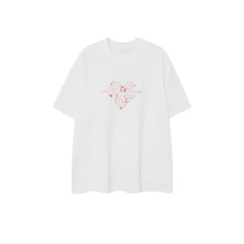 Butterfly Hand Painted Cardinal Short Sleeved T shirt