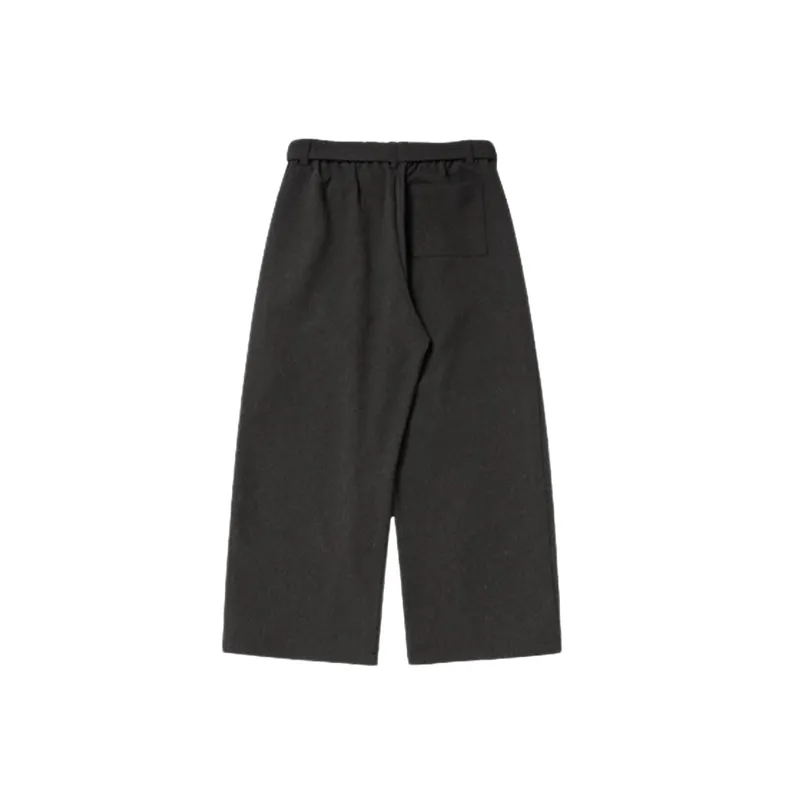 Casual Loose Blended Synthetic Fabrics Suit Trousers-11