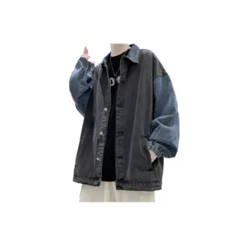 Retro Denim Stitching Jacket