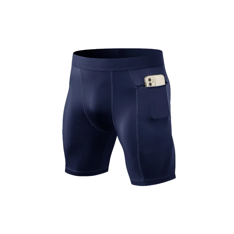 Simple Plain Polyester Sports Shorts-0