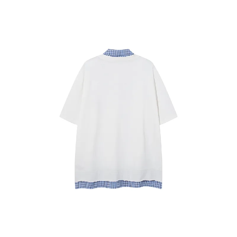 Retro Casual Cotton Blended Fabric T Shirt Unisex-1