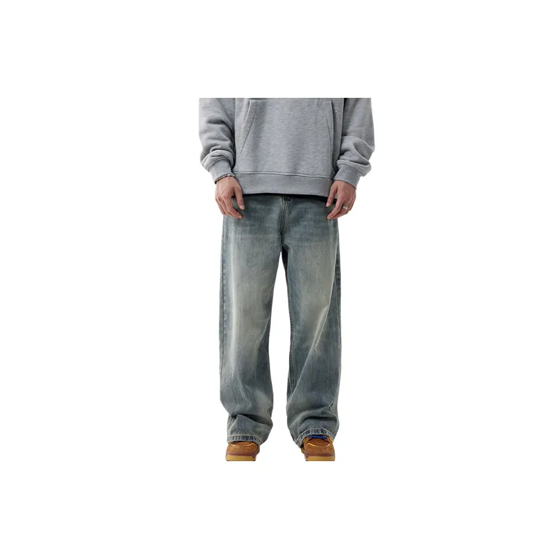 Retro Distress Jeans-0