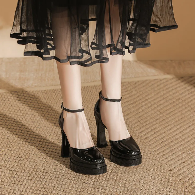 Sexy Fashionable Plain High Heels-1