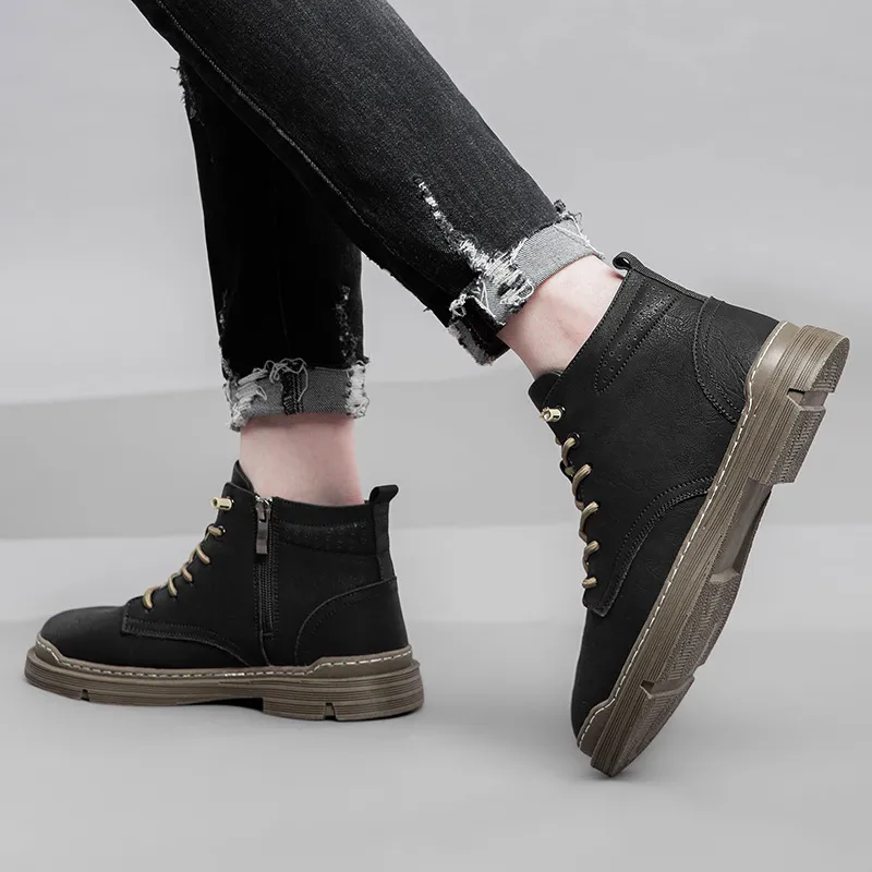 Casual Zipper Martin Boot-1