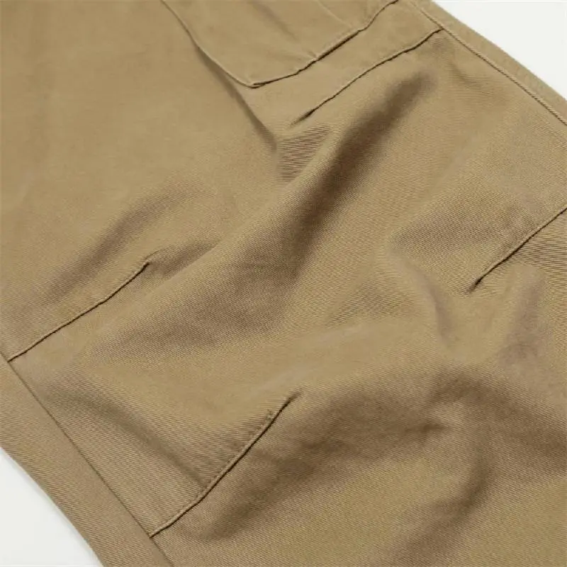 Retro Loose Nylon Cargo Pants-4
