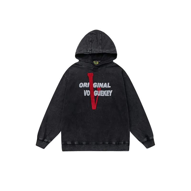 New Loose Terry High Street Hooded Pullover Vests-4