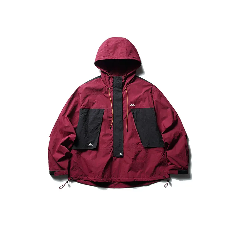 New Season Mechanical Style Patchwork Colorful Pullover Jacket Coat-2