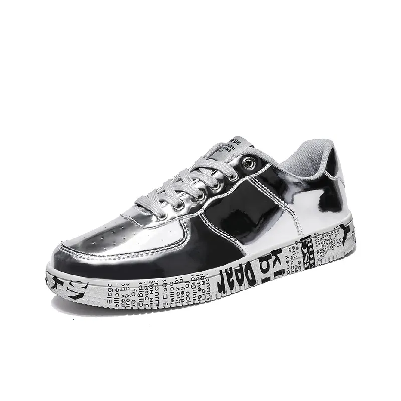 Trendy Casual Leather Skateboarding Shoes-4