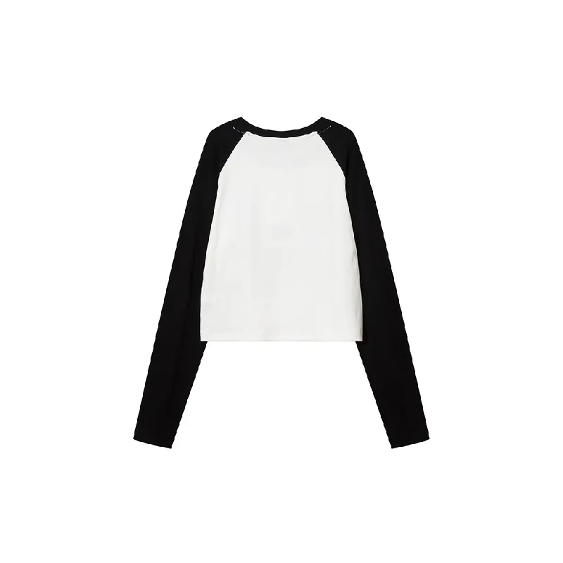 Cute Long Sleeve Cotton T Shirt Women-1
