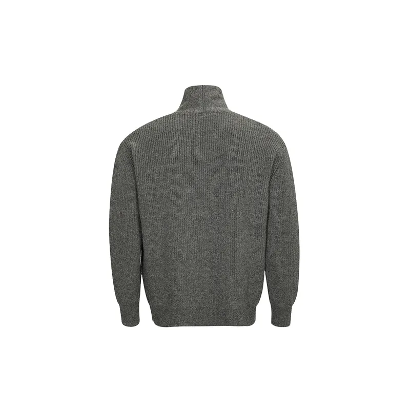Button Loose Sweater-1