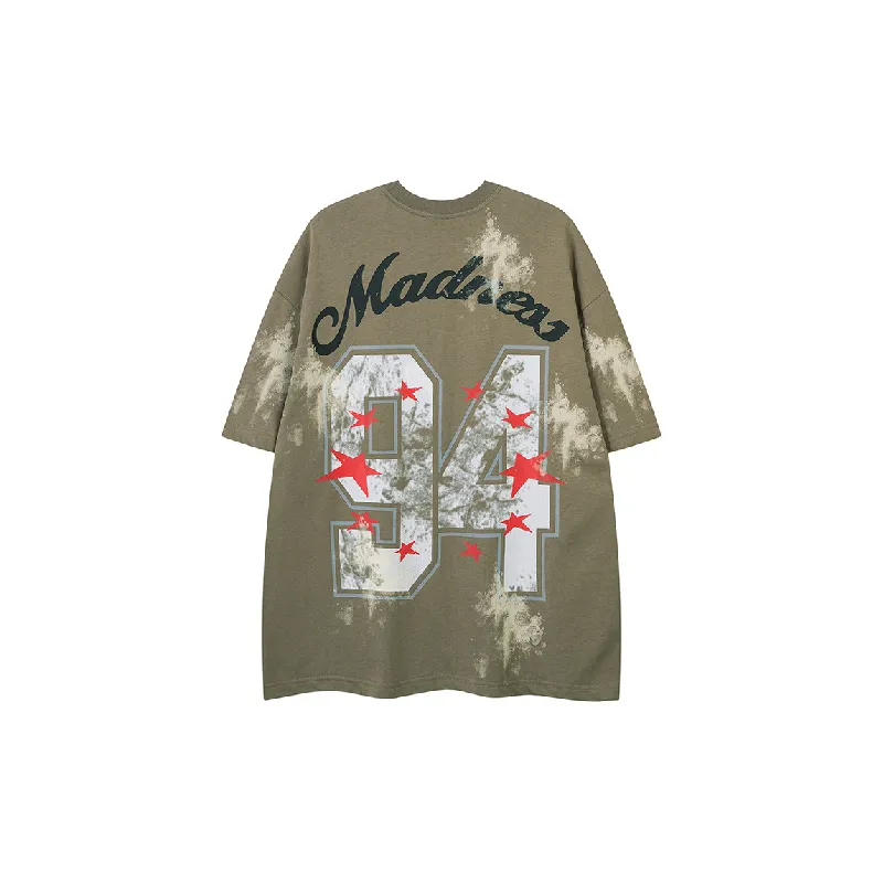 Retro Fashionable Combed Cotton T-Shirt-1