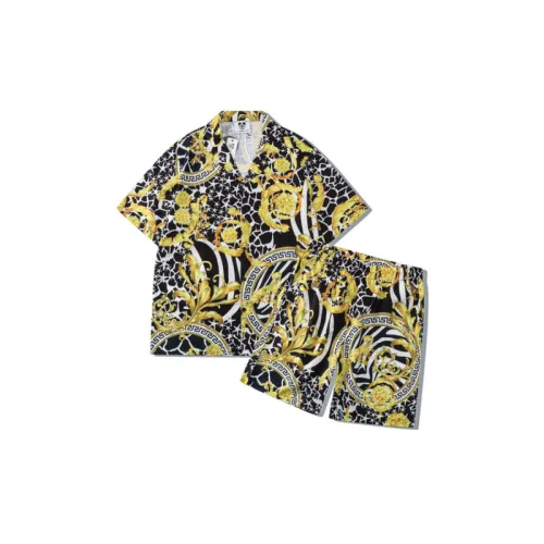 Loose Digital Printing Short Sleeved Shirt Suit