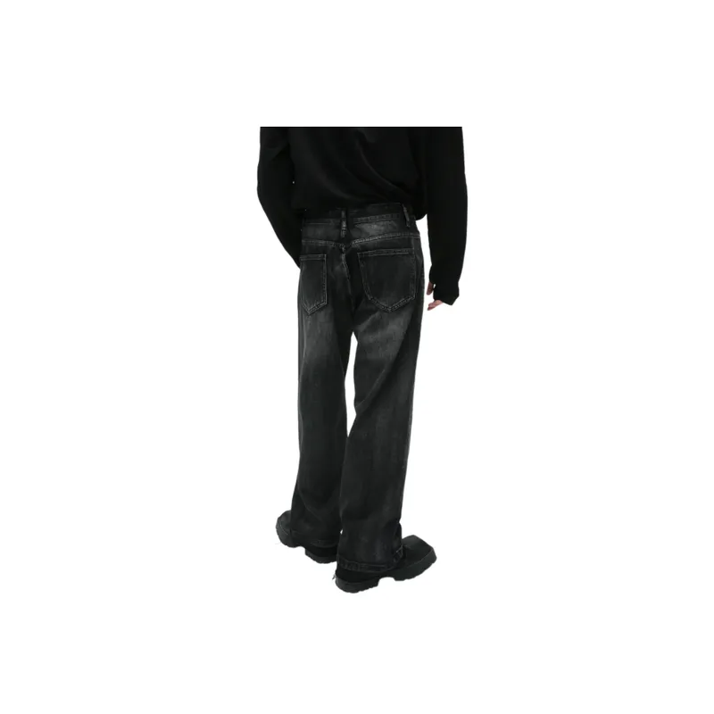 Casual Fashionable Straight Leg Jeans-2