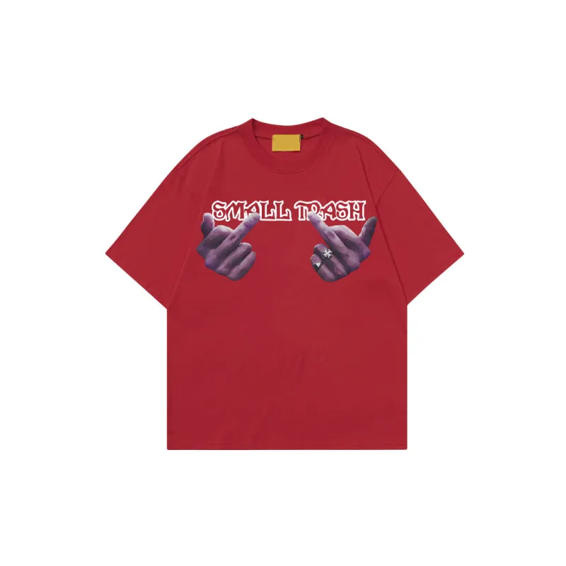 Retro Washed Round Neck T Shirt-8
