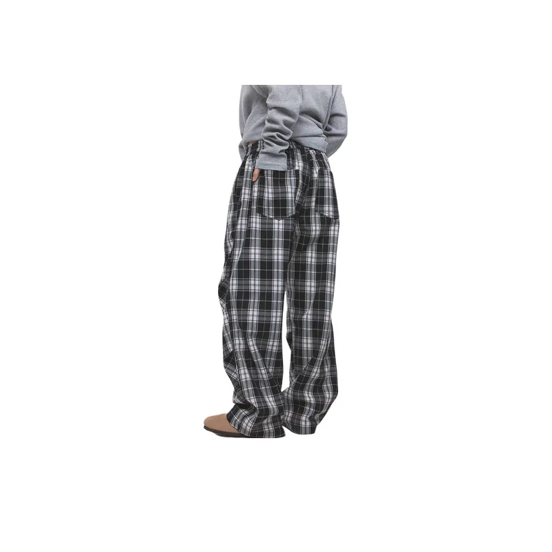 Lazy Loose Straight Pants-3