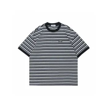 Street Loose Cotton Blended Fabric T Shirt