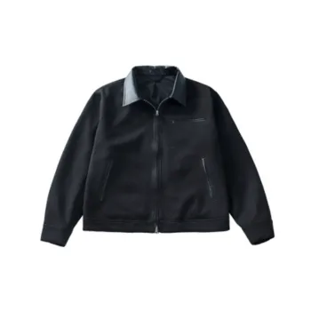 Casual Fashionable Loose Blended Synthetic Fabrics Jacket