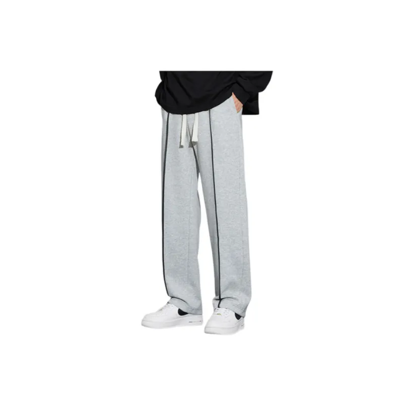 Fashion Elastic Waist Loose Sports Casual Pants