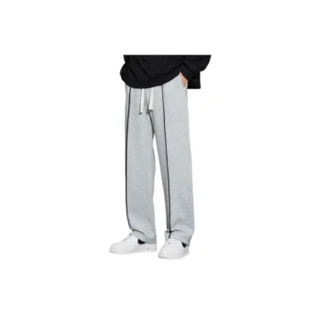 Fashion Elastic Waist Loose Sports Casual Pants