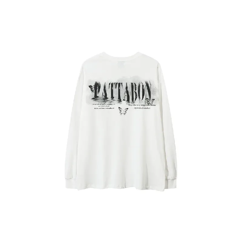 Casual Butterfly Cotton T Shirt-1
