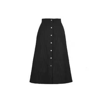 Basics Casual Corduroy Skirt Women