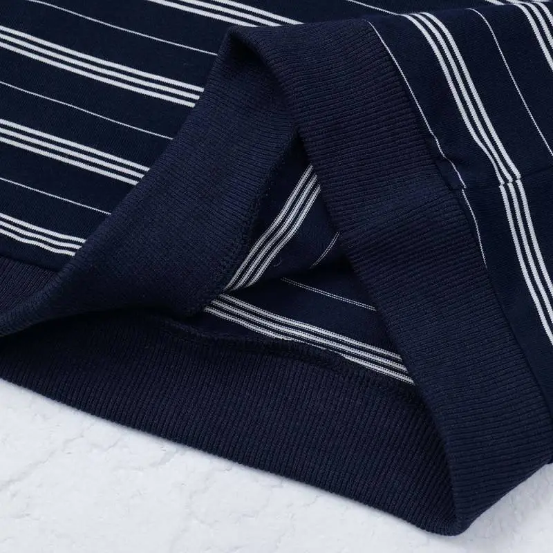 Casual Striped Viscose Polo-3