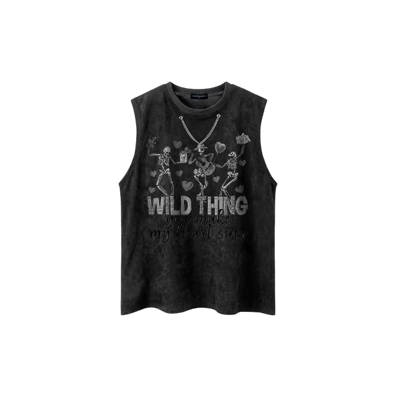 Retro Loose Suede Vest-0