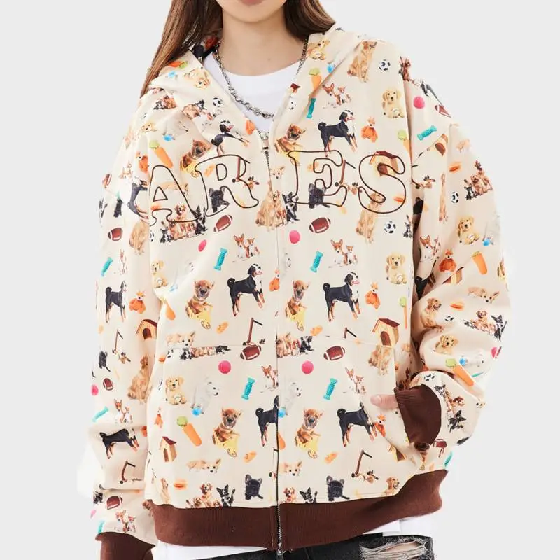 Cute Retro Loose Sweatshirt-1