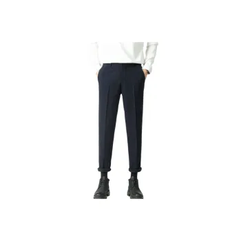 Casual Business Woolen Fabric Suit Trousers