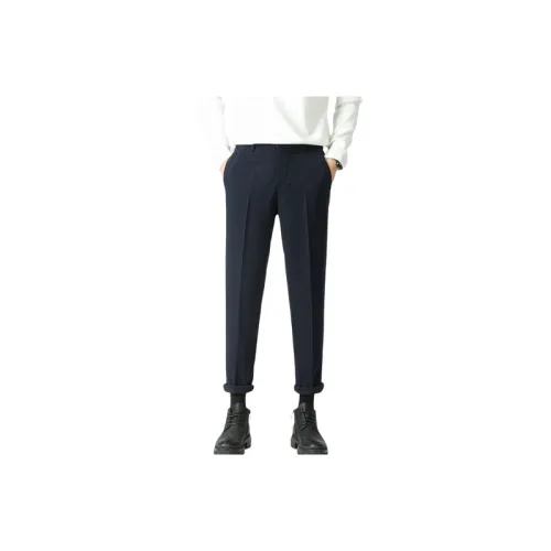Casual Business Woolen Fabric Suit Trousers