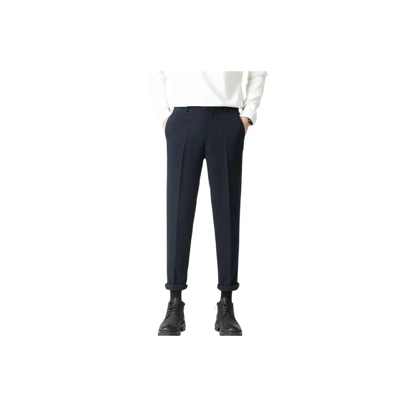 Casual Business Woolen Fabric Suit Trousers-8